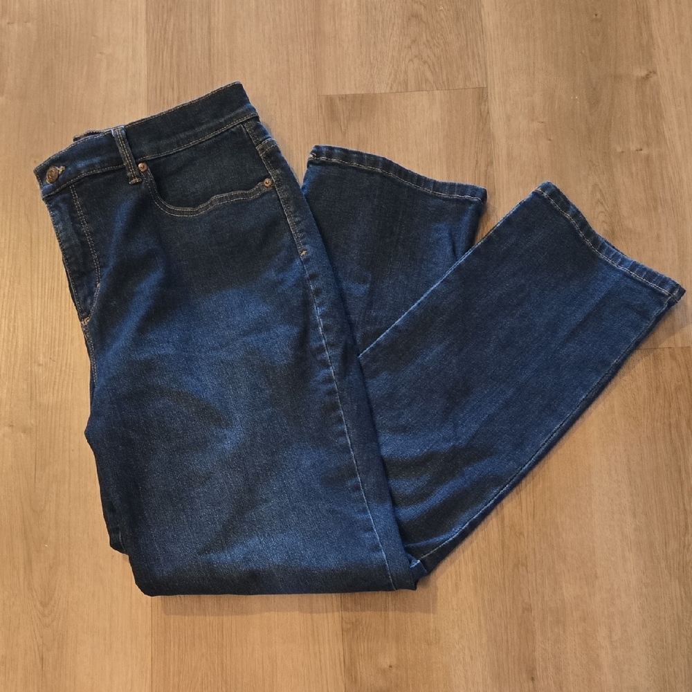 Gloria Vanderbilt Dark Blue Straight Leg Jeans